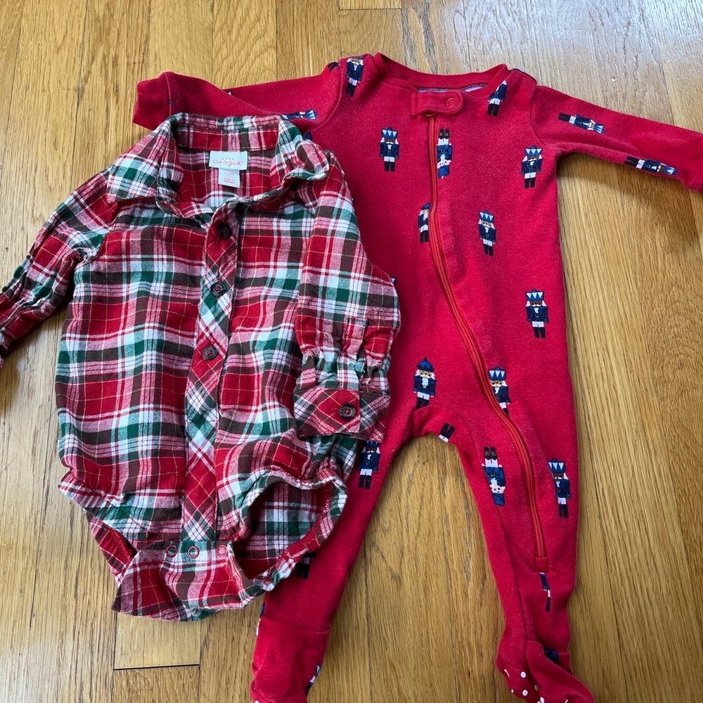 Set of two size 3-6 month Christmas pieces